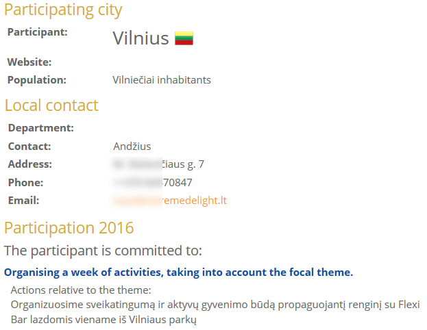 EJS 2016: Vilnius (EU)