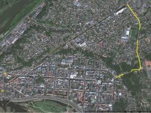 Naujoji troleibusų tinklo atkarpa