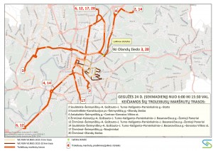 2015-05-24 Troleibusų schema bėgimo metu