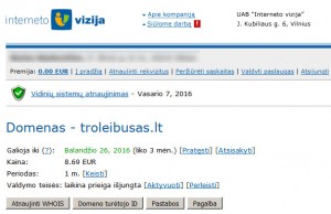 Domeno pratęsimas