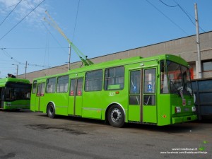 Kaunas, troleibusas Škoda 14Tr (327), pagamintas 1991 m.