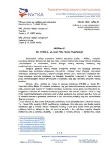 NVTKA raštas dėl istorinių troleibusų, 1 psl.